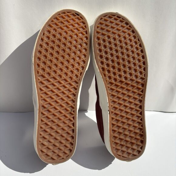 Vans Slip-On 59 Herringbone Maroon Burgundy Port Sneakers Women’s Sz 9 #500714 - Picture 8 of 11